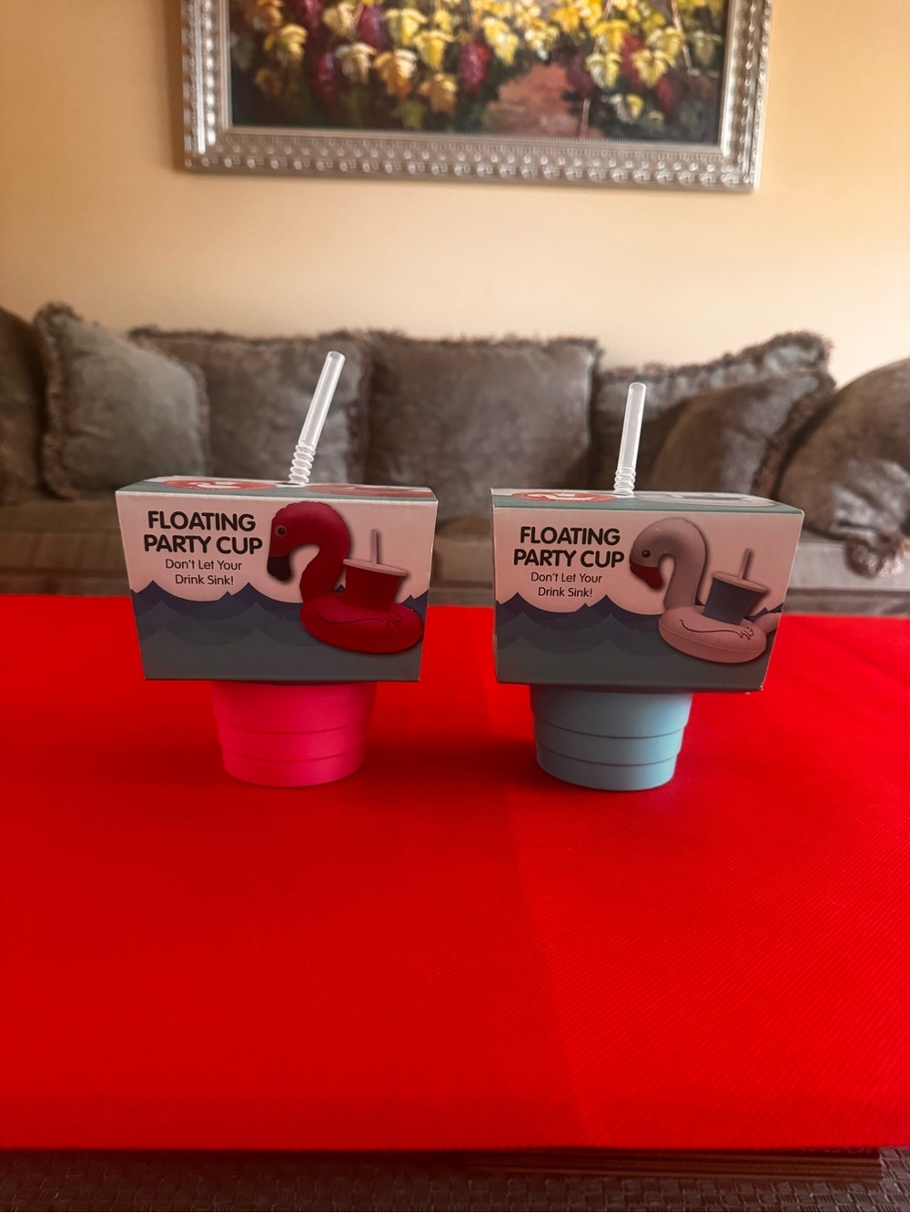 set of two floating party cups